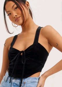 Velvet Corset Style Top