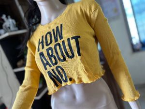 Yellow Crop Top