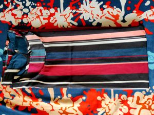 Striped A-line Kurta - XL