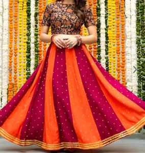 Rust Orange Lehenga Choli