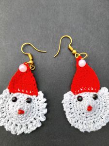 Crochet Christmas Earrings