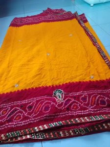 &#34;Pila Saree With Unstitched Blouse