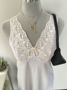 Aesthetic White Cotton Dress
