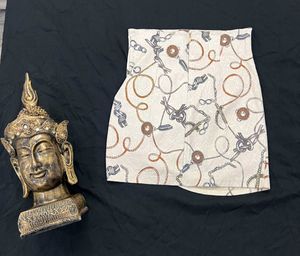 Patterned Mini Skirt