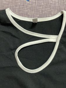 Girl Tops Combo Of Two Black And Baby Pink One T-s