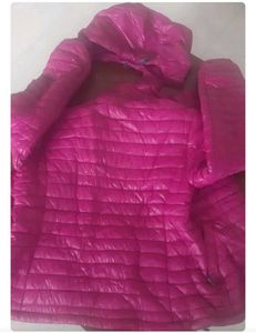 Padded winter jacket with hoodie