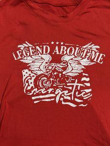 Red Graphic Print Tee