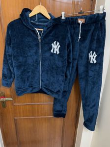 Winter Warm Co-ord Set (Navy Blue)