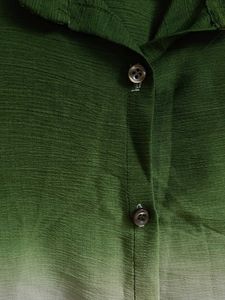 Green Ombre Button-Down Shirt