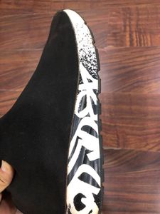 ZARA Black Knit Sneakers UK8