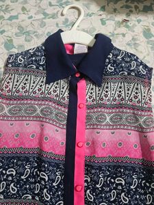 Vintage Style Floral Print Top