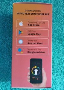 Wipro 9W B22D WiFi LED Smart Bulb with Music Sync Function, Compatible with Amazon Alexa and Google Assistant (16M Colours, Warm White/Neutral White/White + Dimmable) Pack of 1