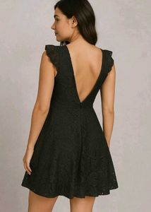Elegant Black Lace Dress