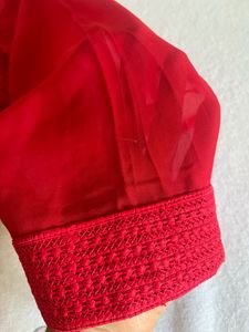 Chiffon Chikankari Kurti