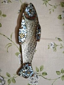Tibetian Silver Fish Jewellery Tray
