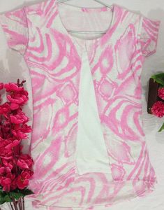 Women Pink- White Top💗