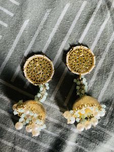 Meenakari Pearl Earrings