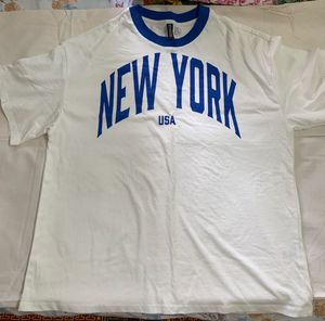 New York T Shirt White Printed