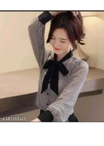 Elegant Bow Tie Blouse