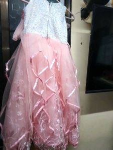 Pink Flower Girl Dress gown my daughter size issue