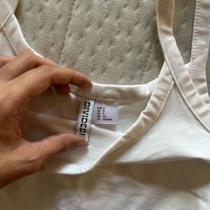 h&amp;m White Tank Top