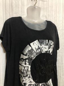 Black Short Sleeve Top