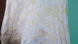 Elegant Cream and Gold Dress