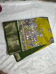 Elegant Green Art Silk Saree