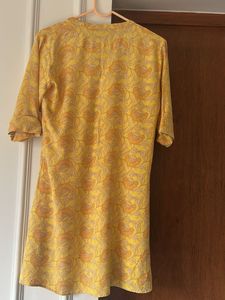 XS Women Yellow kurti By UTSA