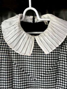 Women Houndstooth Fit &amp; Flare Dress