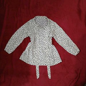 Cute Office Wear Printed Formal Top Women