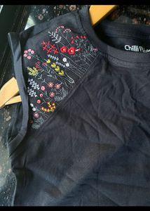 Black casual top