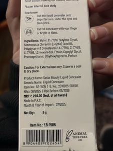 Swiss Beauty Liquid Concealer