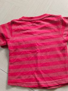 Cute Red Striped Top