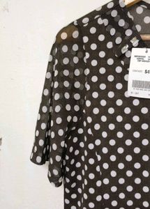 Trendy New Vintage Polka Dot Top