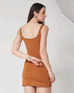 Chic Brown Mini Dress