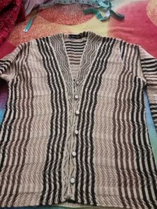 Striped Knit Cardigan