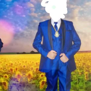 Blue Slim-Fit Suit