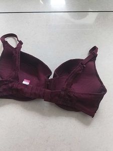 Burgundy Lace Bra