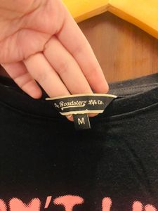 Black &#39;Don&#39;t Live Too Fast&#39; Cropped Sweatshirt