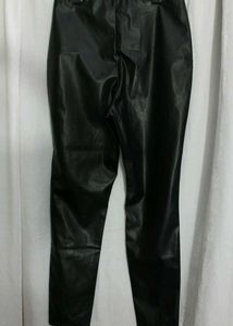 H&amp;M Black Faux Leather Pants