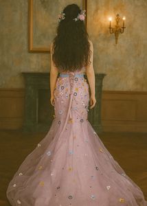 Elegant Floral mermaid fairy Gown