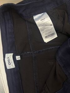 Navy Blue Straight Leg Jeans