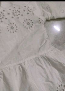 White Embroidered Top