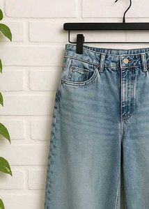 Wide Leg Denim Jeans