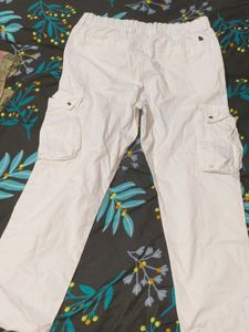 White Cargo Pants
