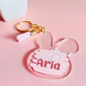 Name Custom Bunny Keychain