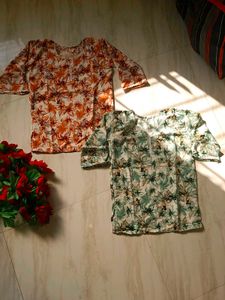 Sale💥 2 New Floral Print Kurtas