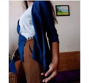 Teal Wrap Blouse