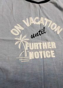 ombre dyed crew neck sleeveless Tshirt